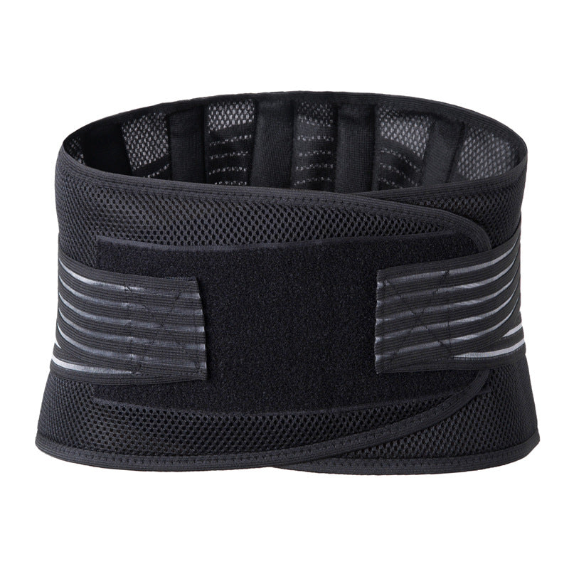 着脱可能なスポーツ・フィットネス用サポーター スチールベルト仕様 メッシュ素材で通気性抜群 腰をしっかり固定するバックプロテクター