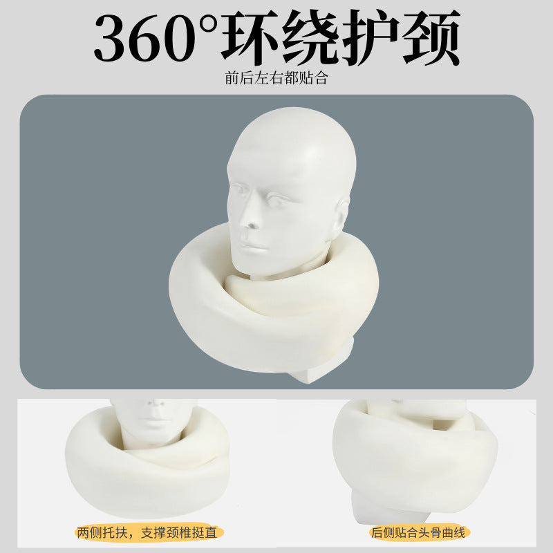 越境ECで人気のU字型ネックピロー、メモリーフォーム製トラベル枕、低反発仕様の飛行機用枕。持ち運びやすく収納も簡単。